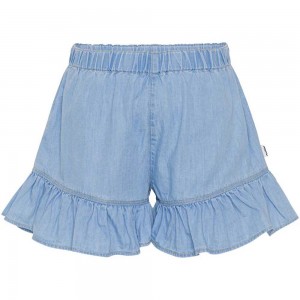 Molo Abba Tytöille Shorts Summer Wash Indigo | FI0000397