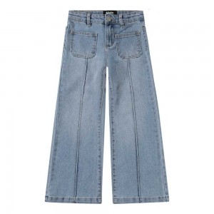 Molo Adina Tytöille Pants & Jeans Light Blue Denim | FI0000346