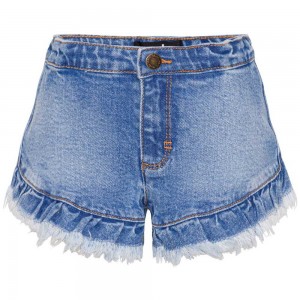 Molo Agnetha Tytöille Shorts Washed Denim Blue | FI0000414