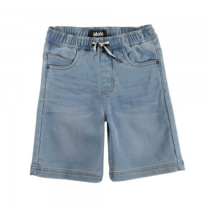 Molo Ali Pojille Shorts Soft Denim Blue | FI0000735