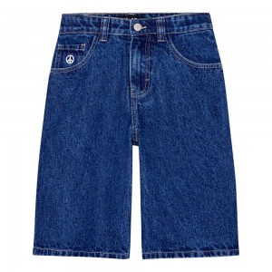 Molo Alpha Pojille Shorts Blue Denim | FI0000732