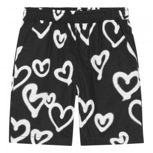 Molo Avart Pojille Shorts Sprayed Hearts | FI0000696