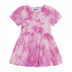 Molo Cibi Tytöille Dresses Purple Tie Dye | FI0001287