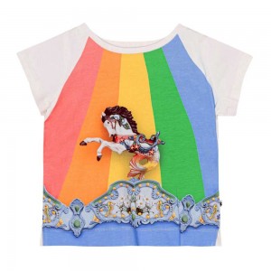 Molo Elly Tytöille T Shirts Tops Carousel Top | FI0001429