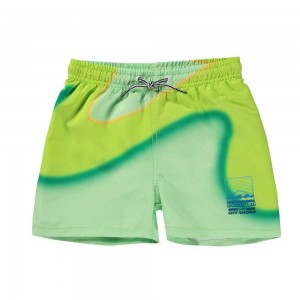 Molo Niko Swimshorts Lime Wave | FI0001173