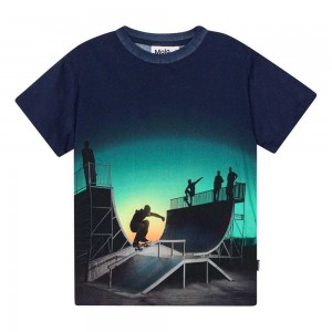 Molo Rame Pojille T Shirts Tops Halfpipe Universe | FI0000821