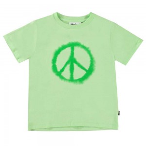 Molo Rame Pojille T Shirts Tops Water Peace | FI0000638