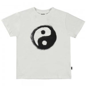 Molo Rame Pojille T Shirts Tops Water Yin Yang | FI0000863