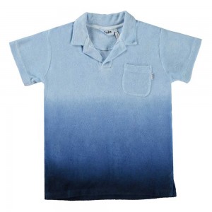 Molo Randel Pojille T Shirts Tops Reef Blue | FI0000637