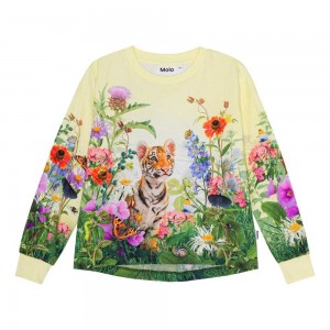 Molo Reniza Tytöille T Shirts Tops Tiger Garden | FI0000536