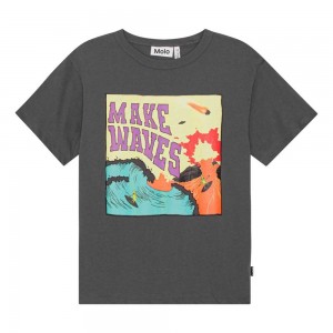 Molo Riley Pojille T Shirts Tops Surf On Fire | FI0000811