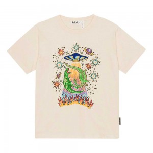 Molo Riley Pojille T Shirts Tops UFO And Dinos | FI0000835