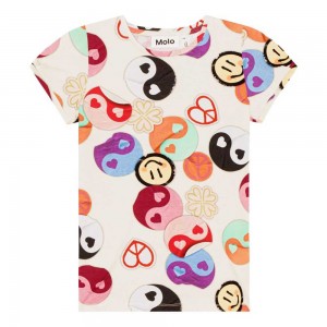 Molo Rimona Tytöille T Shirts Tops Yin Yang | FI0000560