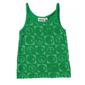 Molo Rizi Tytöille T Shirts Tops Bright Green | FI0000518