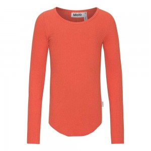 Molo Rochelle Tytöille T Shirts Tops Red Clay | FI0000565