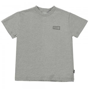 Molo Roxo Pojille T Shirts Tops Grey Melange | FI0000871