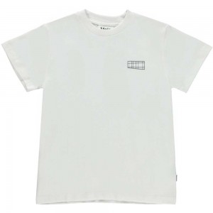 Molo Roxo Tytöille T Shirts Tops White | FI0000598