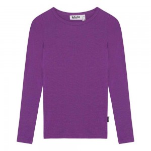 Molo Ruana Tytöille T Shirts Tops Purple Dusk | FI0000589