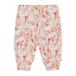 Molo Selena Tytöille Pants Jeans Red Horses | FI0001384