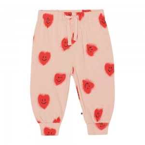 Molo Simeon Tytöille Pants Jeans Red Hearts | FI0001385