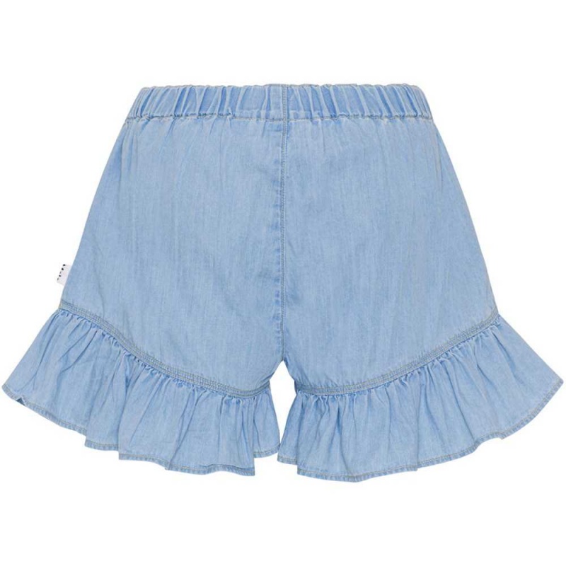 Molo Abba Tytöille Shorts Summer Wash Indigo | FI0000397