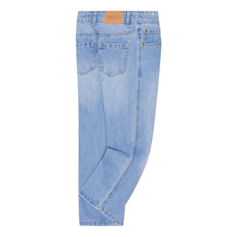 Molo Andy Pojille Pants & Jeans Lightblue Denim | FI0000647