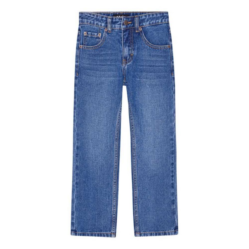 Molo Andy Pojille Pants & Jeans Worn Denim | FI0000665