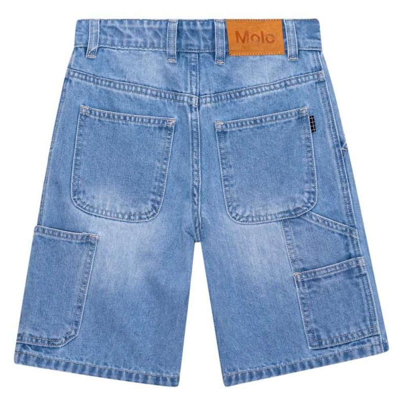 Molo Archie Pojille Shorts Lightblue Denim | FI0000726