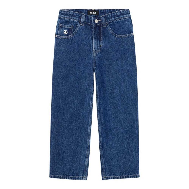 Molo Aska Pojille Pants & Jeans Blue Denim | FI0000661