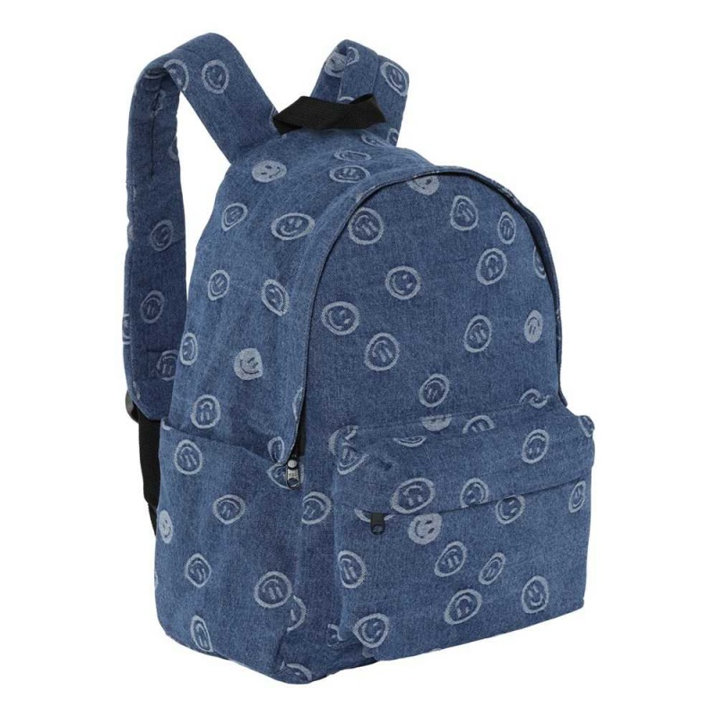 Molo Backpack Denim Bags Blue Happiness | FI0000898