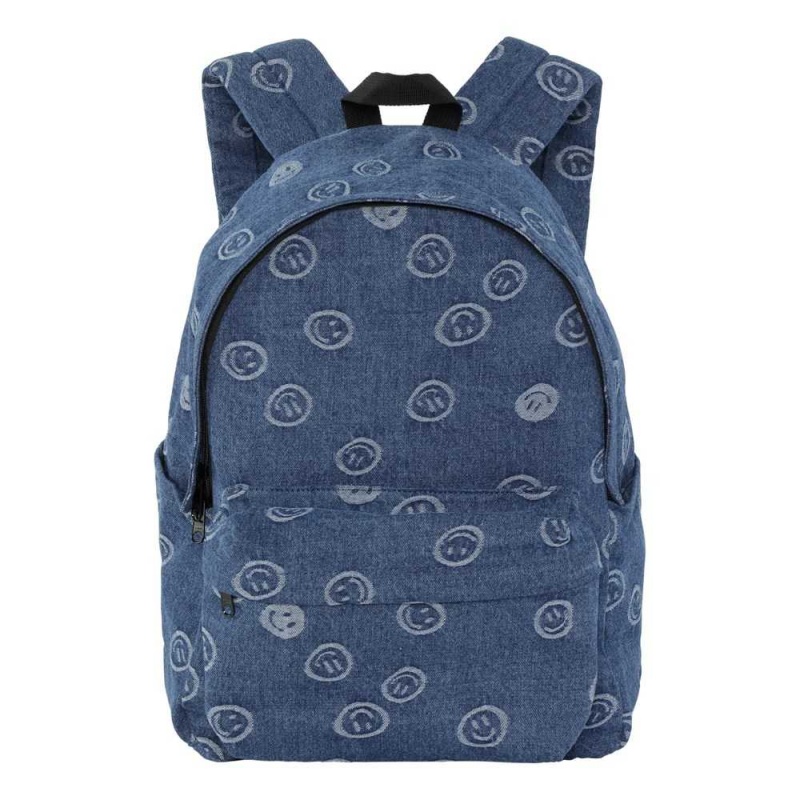 Molo Backpack Denim Bags Blue Happiness | FI0000898