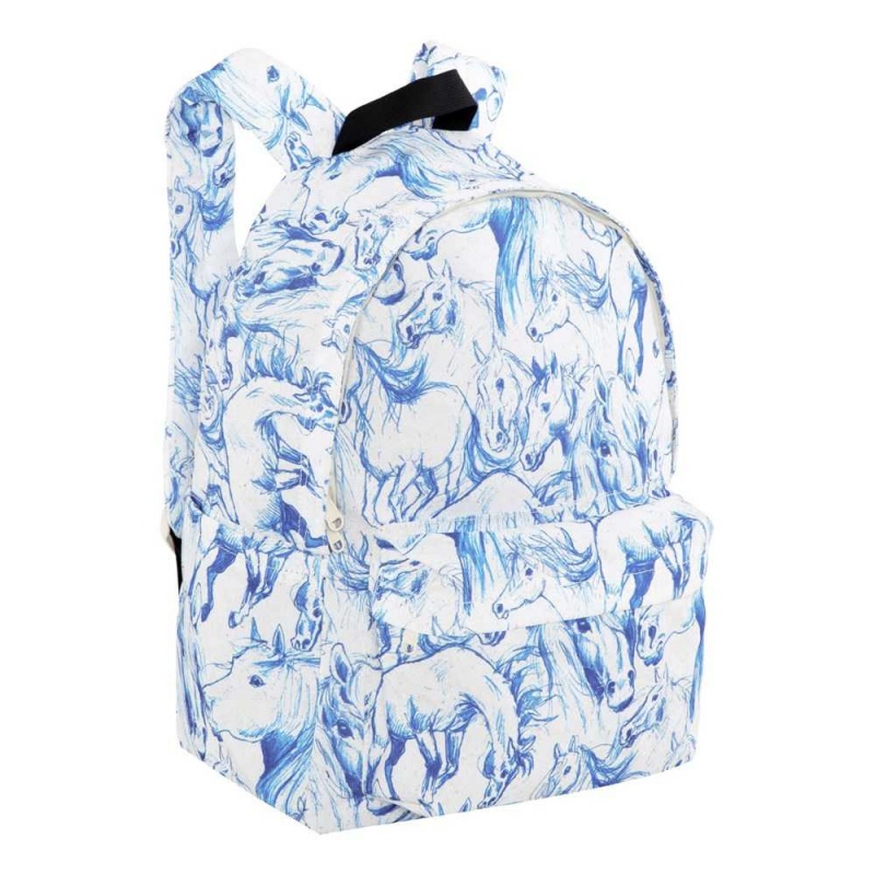 Molo Backpack Mio Bags Blue Horses | FI0000904