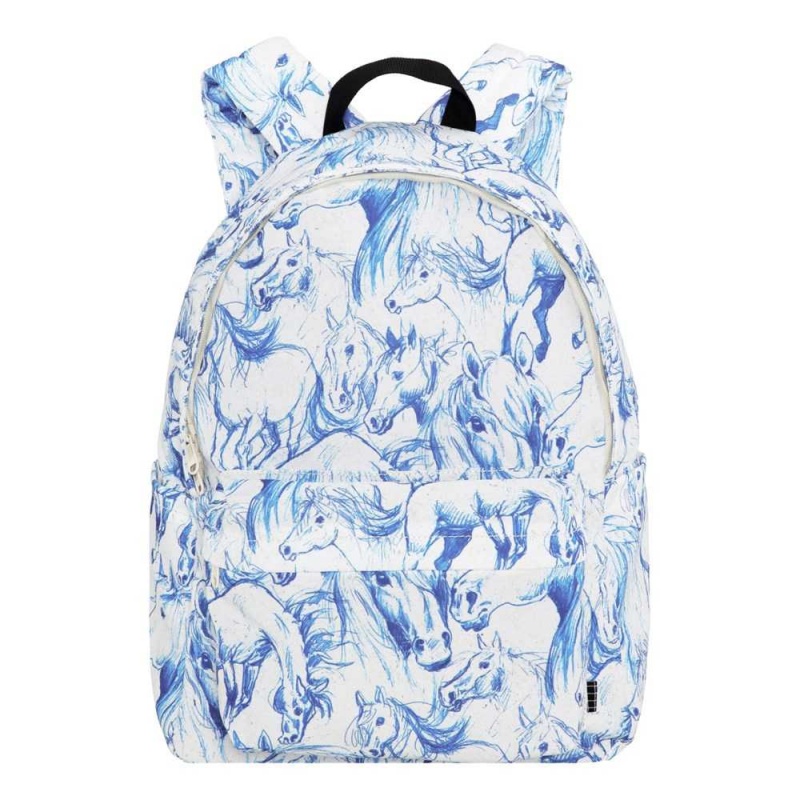 Molo Backpack Mio Bags Blue Horses | FI0000904