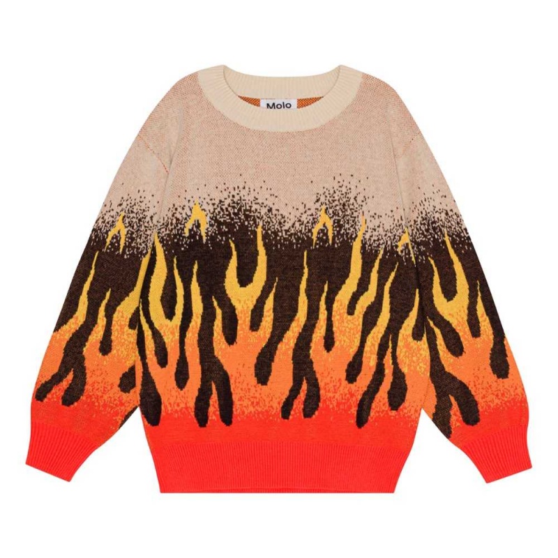 Molo Bello Pojille Sweatshirts Cardigans On Fire | FI0000639