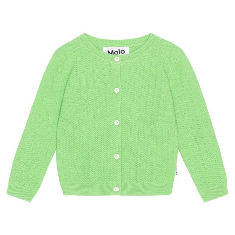 Molo Blake Pojille Sweatshirts Cardigans Grass Green | FI0001319