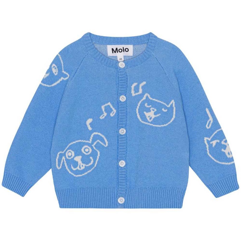 Molo Brody Pojille Sweatshirts Cardigans Forget Me Not | FI0001316