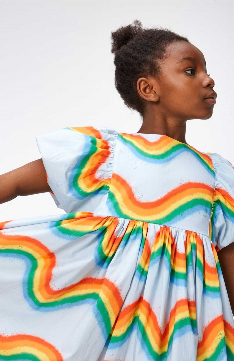 Molo Calyita Tytöille Dresses Rainbow Waves | FI0000264