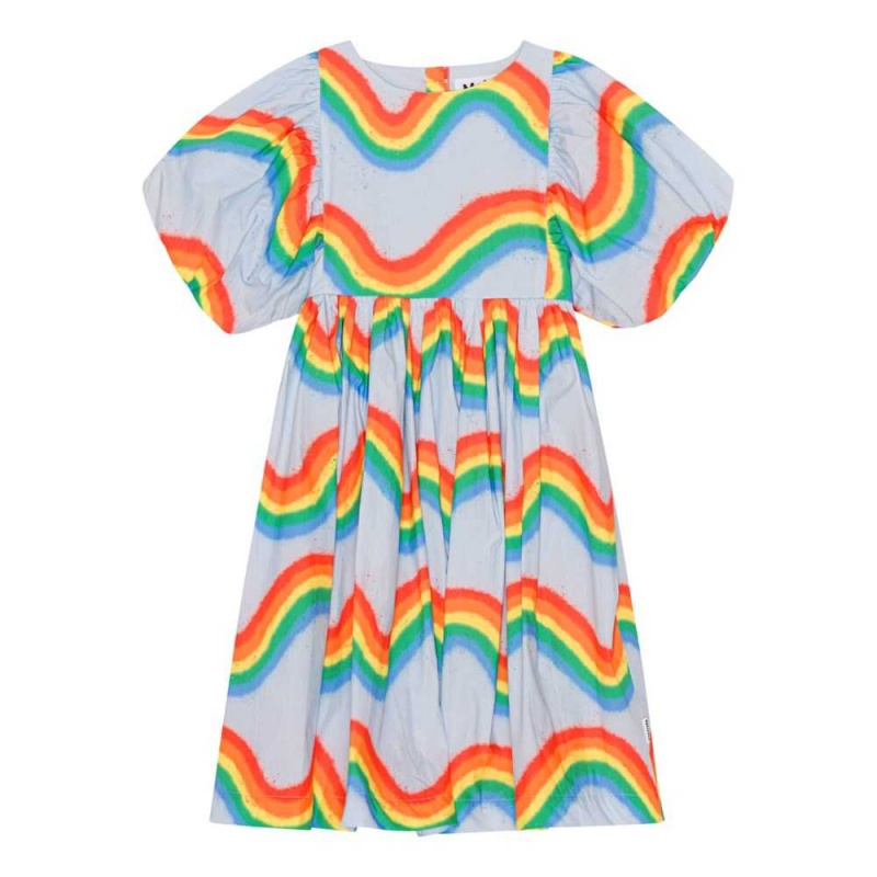 Molo Calyita Tytöille Dresses Rainbow Waves | FI0000264