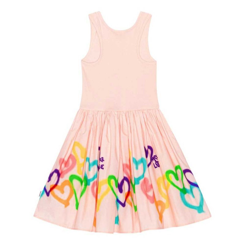 Molo Cassandra Tytöille Dresses Colourful Hearts | FI0000227