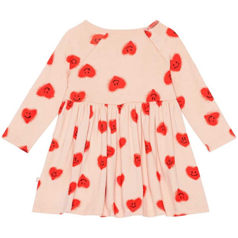 Molo Charmaine Tytöille Dresses Red Hearts_ Jersey | FI0001314