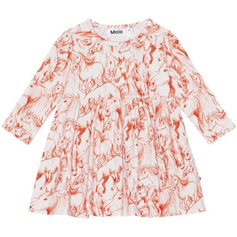 Molo Charmaine Tytöille Dresses Red Horses | FI0001312