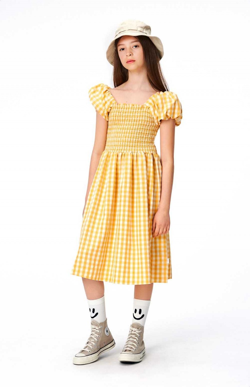 Molo Cherisla Tytöille Dresses Honey Check | FI0000248