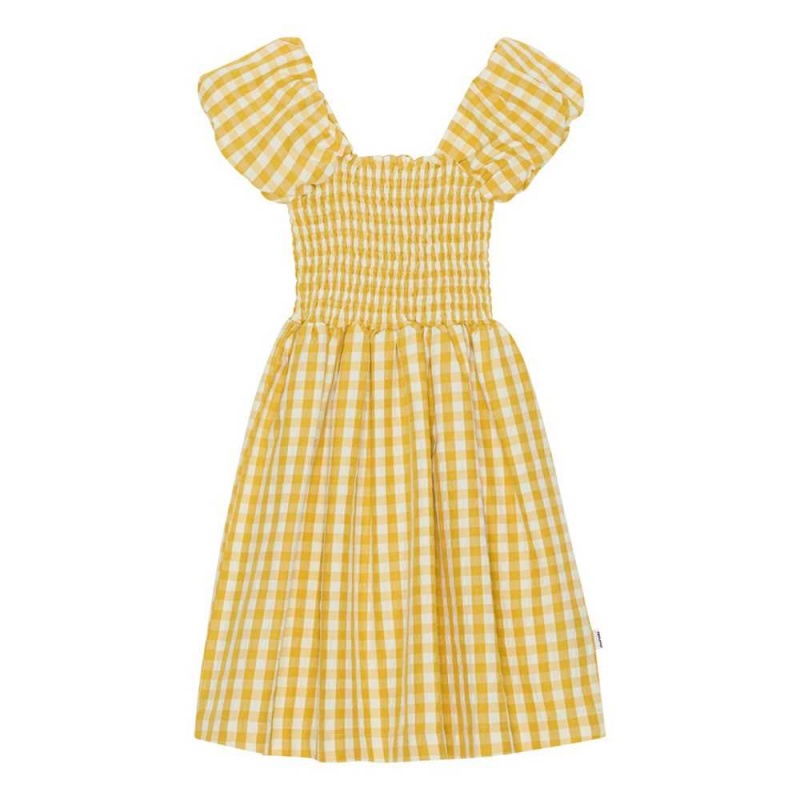 Molo Cherisla Tytöille Dresses Honey Check | FI0000248