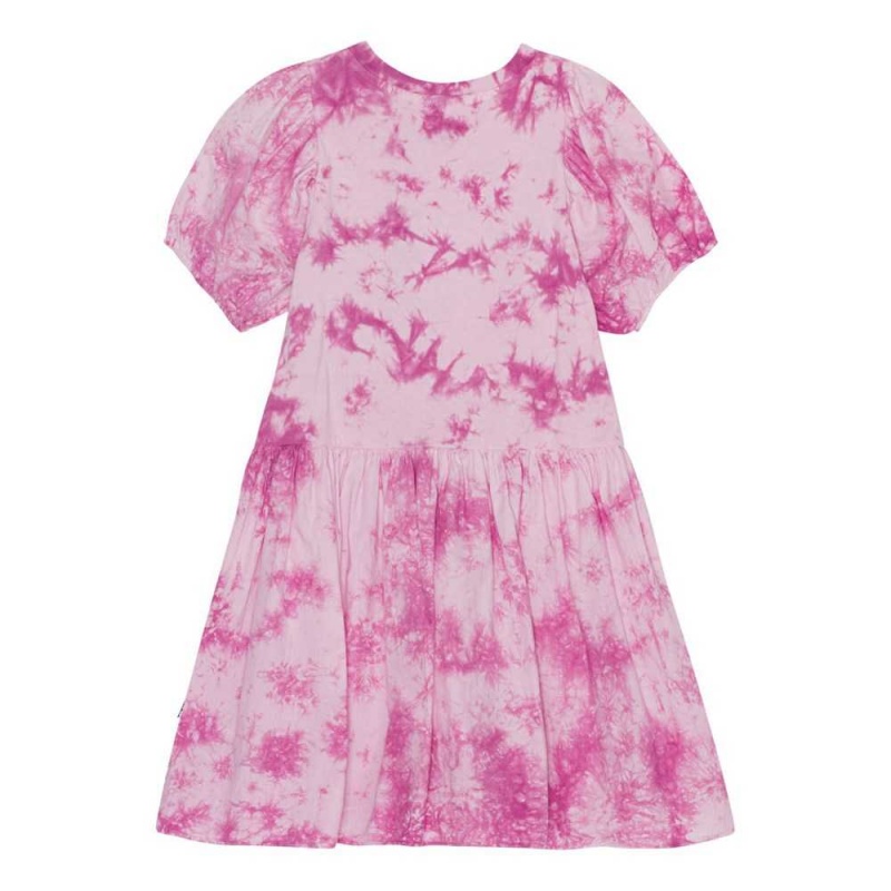 Molo Chikako Tytöille Dresses Purple Tie Dye | FI0000254