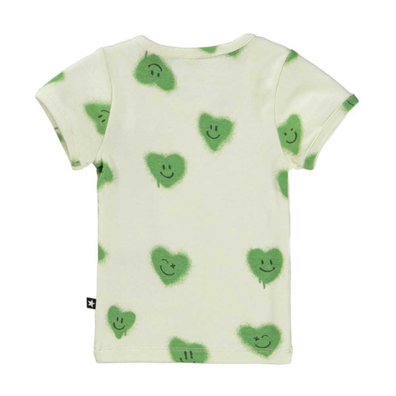 Molo Easy Pojille T Shirts Tops Hearts | FI0001423