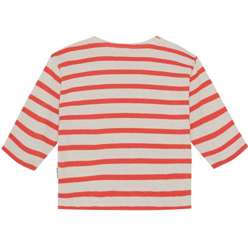 Molo Edarko Pojille T Shirts Tops Shell Red Stripe | FI0001426