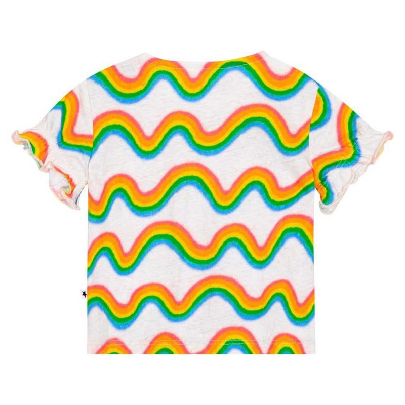 Molo Eline Tytöille T Shirts Tops Rainbow Mini | FI0001435