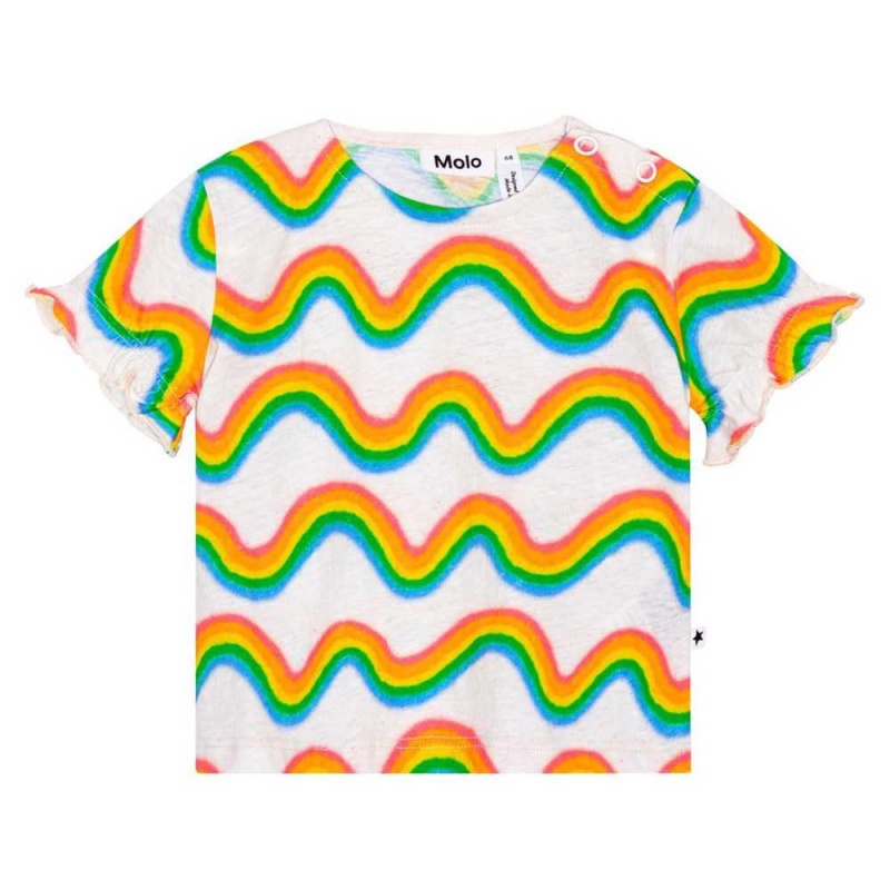 Molo Eline Tytöille T Shirts Tops Rainbow Mini | FI0001435