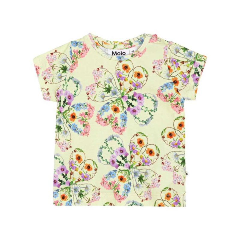 Molo Elly Tytöille T Shirts Tops Flower Love | FI0001428