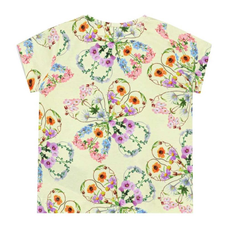 Molo Elly Tytöille T Shirts Tops Flower Love | FI0001428